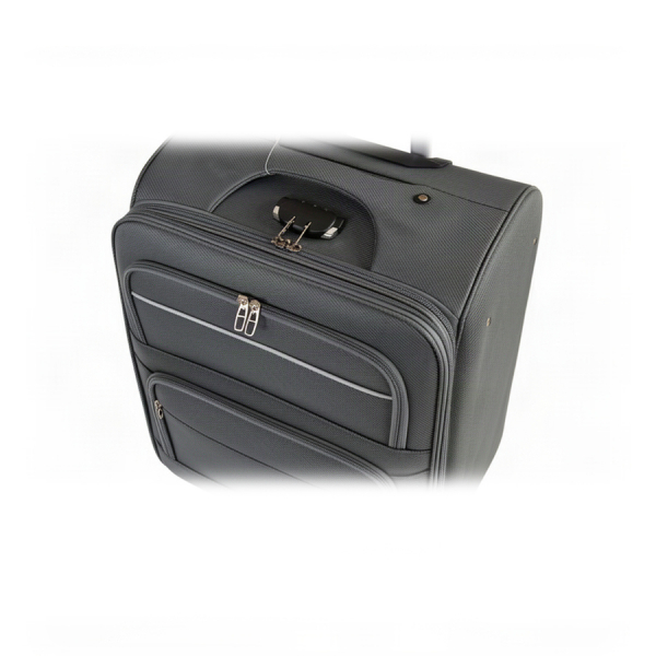 small suitcase textile grey 0163729