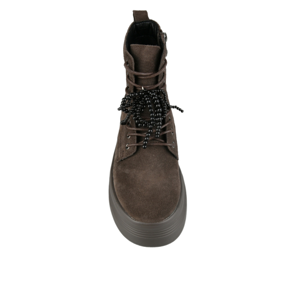 lady's boots genuin leather brown 0163083
