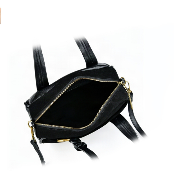 geantă damă piele naturală/piele ecologică negru 0163161