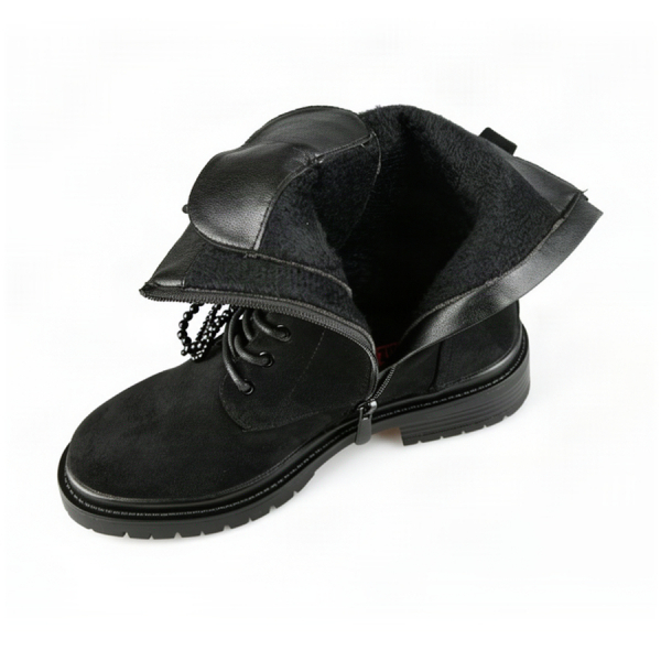 botine damă textil negru 0162790