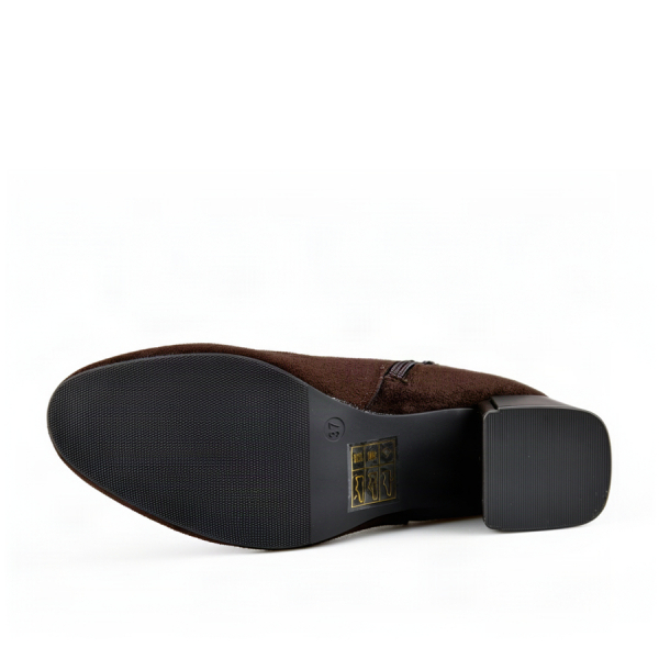 lady's boots textiles brown 0162429