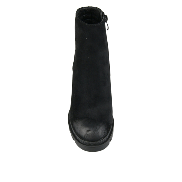 botine damă textil negru 0163205