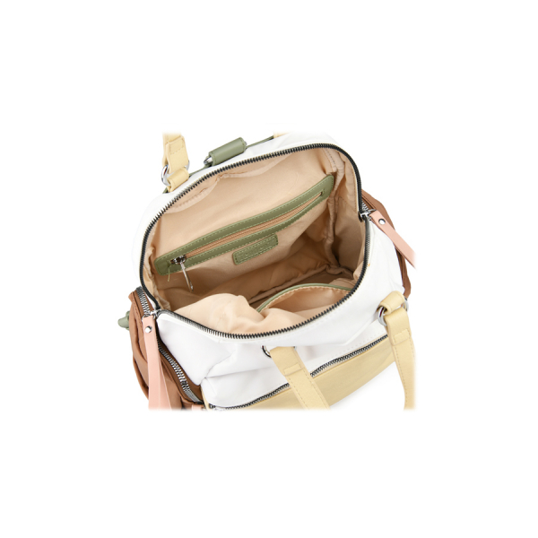 lady's backpack synthetic leather beige 0160587