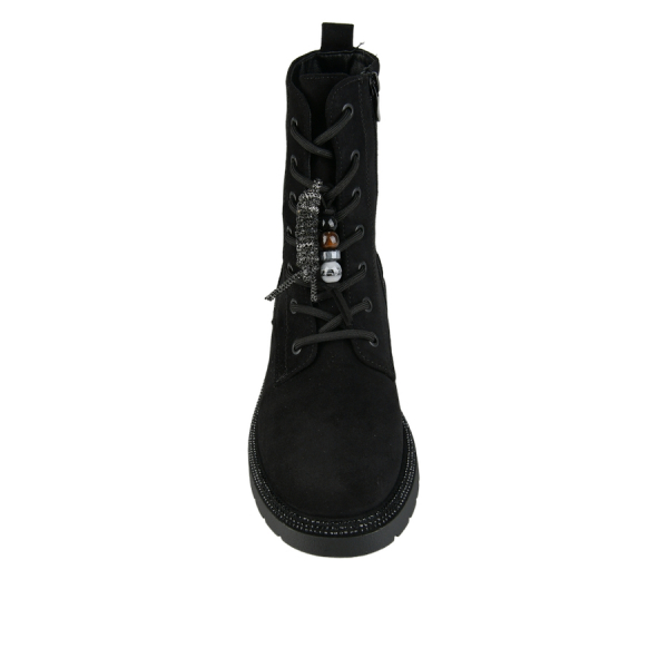 botine damă textil negru 0162440