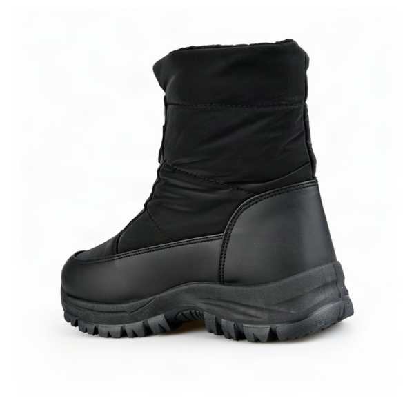 botine de zăpadă damă piele ecologică/textil negru 0163315