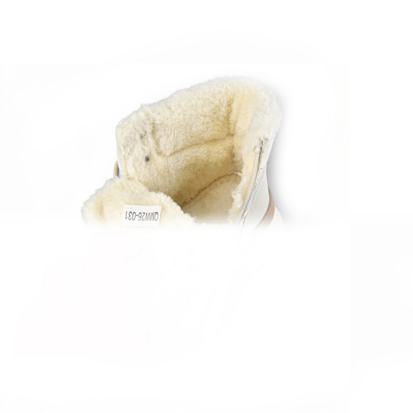 lady's boots eco leather/textile white 0162354