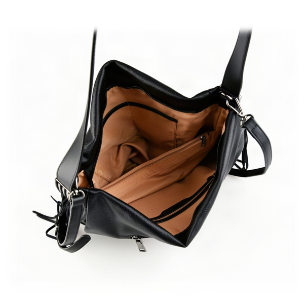 lady's bag synthetic leather black 0163284