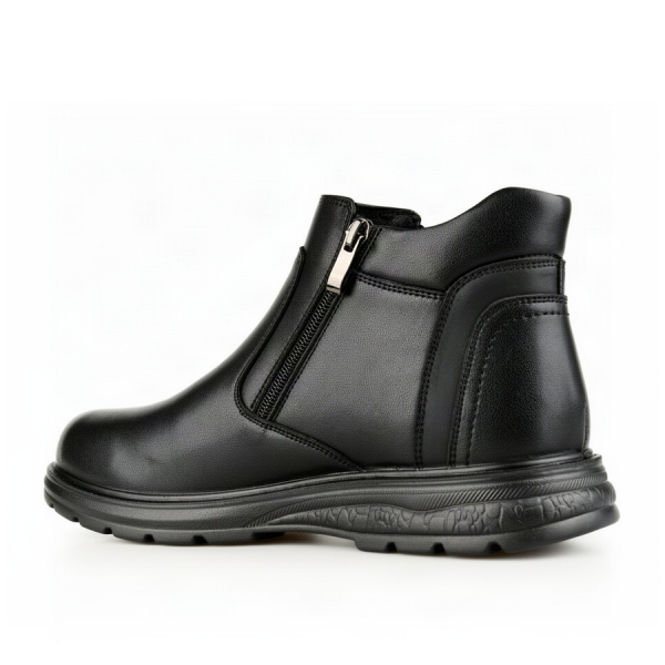 botine bărbați piele naturală negru 0162764