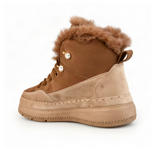 lady's boots textiles light brown 0162347