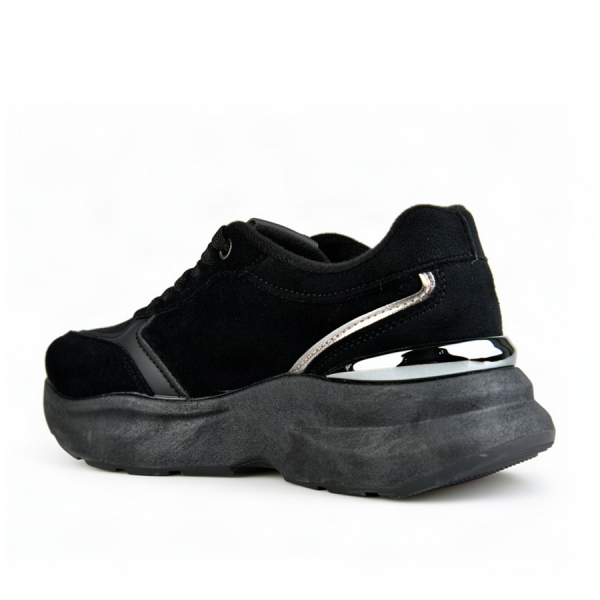 adidași damă piele ecologică/textil negru 0163308