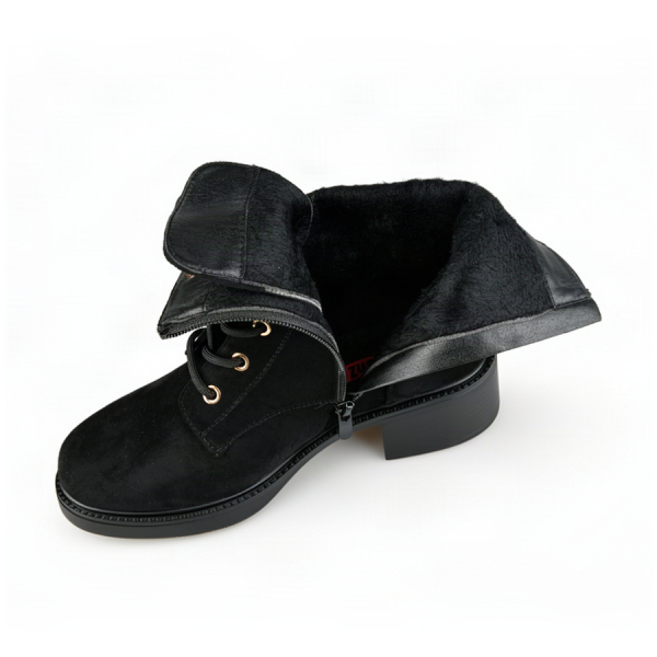 lady's boots textiles black 0162436