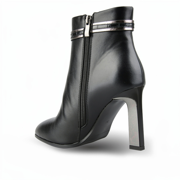 botine damă piele ecologică negru 0162056