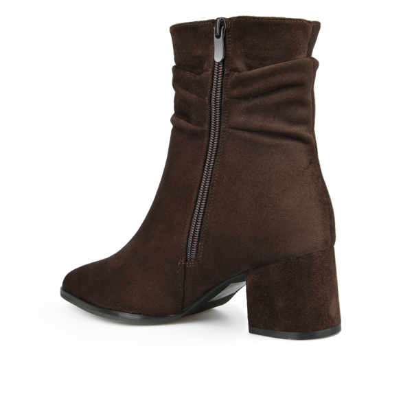botine damă textil maro 0162524