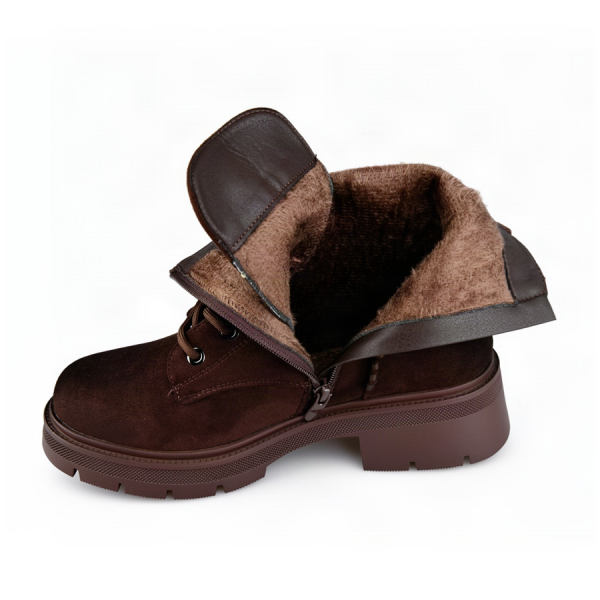 lady's boots textiles brown 0162419