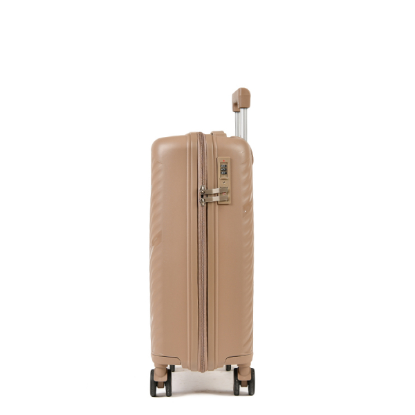 small suitcase polypropylene light brown 0161451