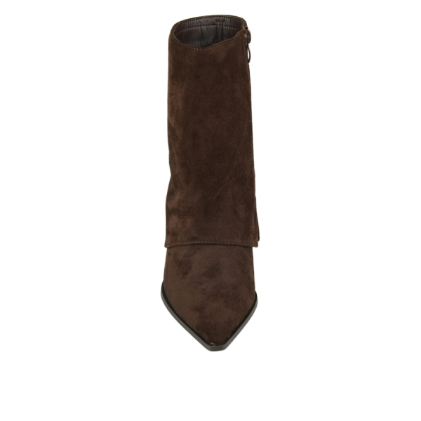 botine damă textil maro 0163209