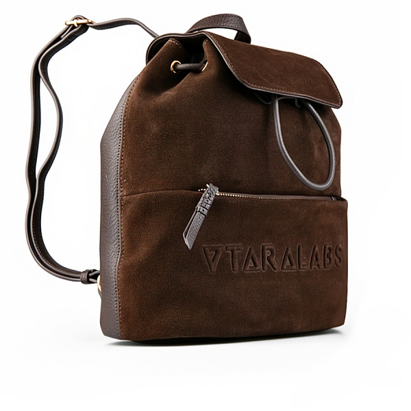 rucsac damă  piele naturală/piele ecologică maro