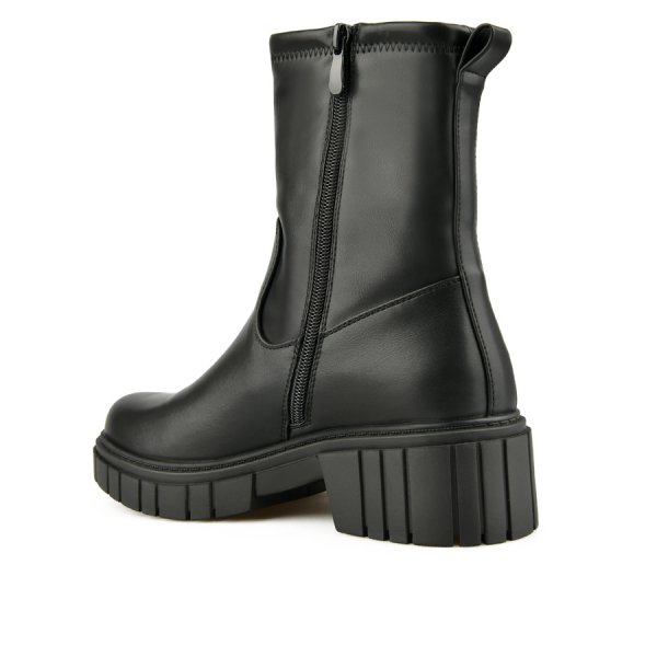 lady's boots synthetic leather black 0162020