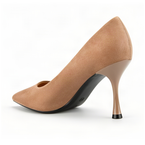 pantofi damă textil maro deschis 0163030