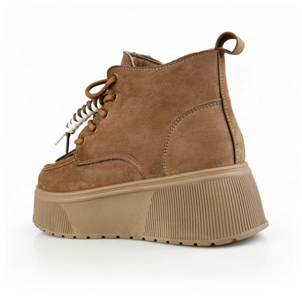 lady's boots textiles brown 0163362
