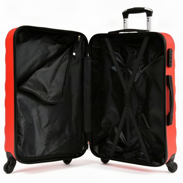big suitcase ABS plastic red 0163653