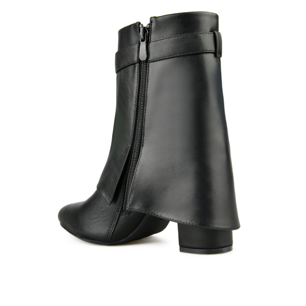 botine damă piele ecologică negru 0162025