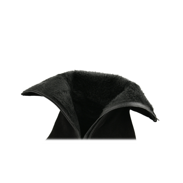 botine damă textil negru 0162018
