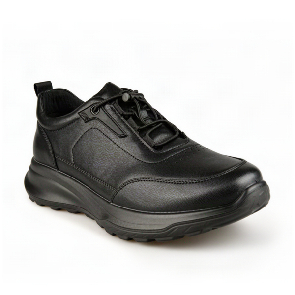men's shoes genuin leather black 0162757