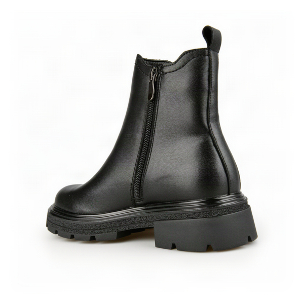lady's boots genuin leather black 0162682
