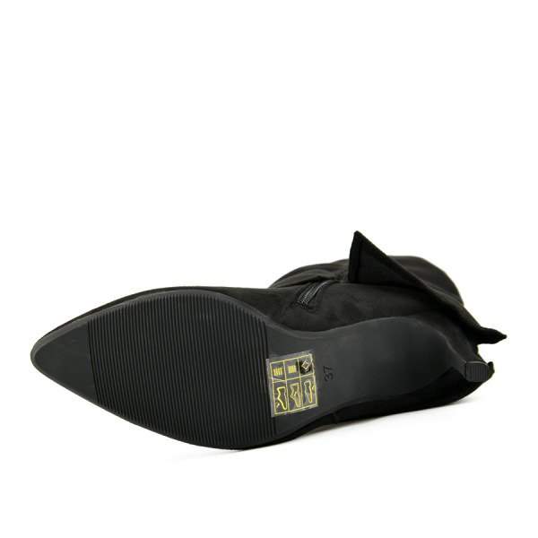 cizme damă textil negru 0162021