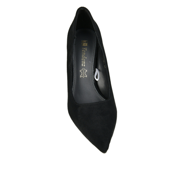 pantofi damă textil negru 0162990