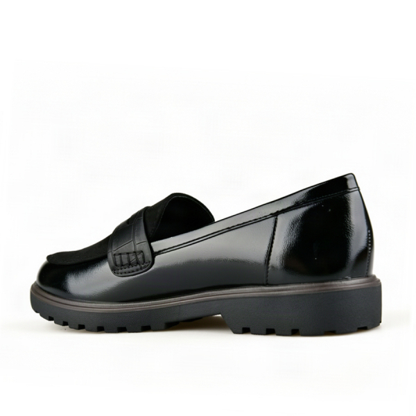 lady's shoes textile/synthetic leather black 0163002