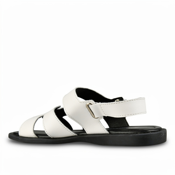 sandale damă piele naturală alb 0162044