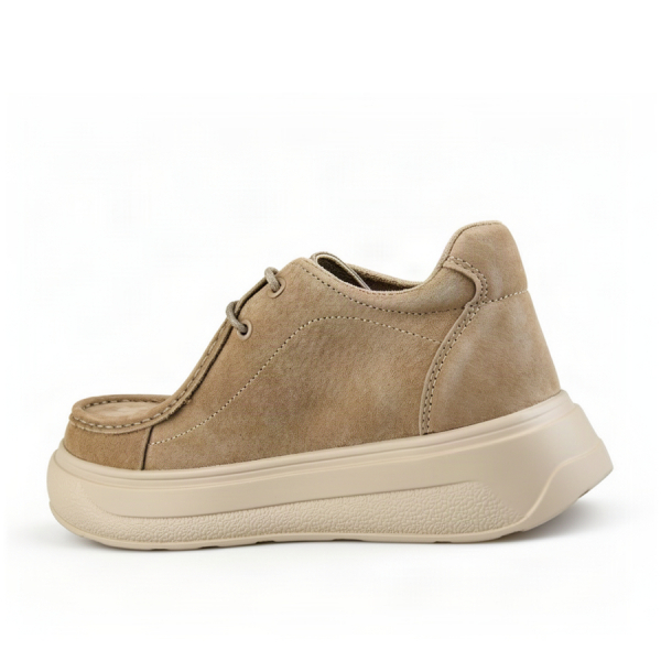 lady's shoes genuin leather light brown 0163346