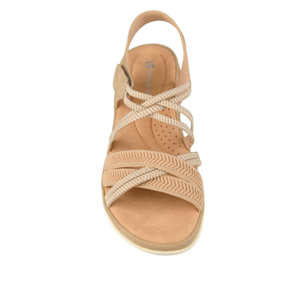 lady's sandals synthetic leather dark brown 0160699
