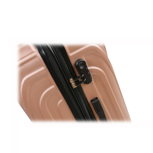 medium suitcase ABS plastic pink 0163667