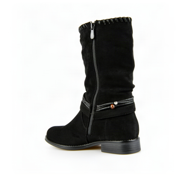 botine damă textil negru 0162782