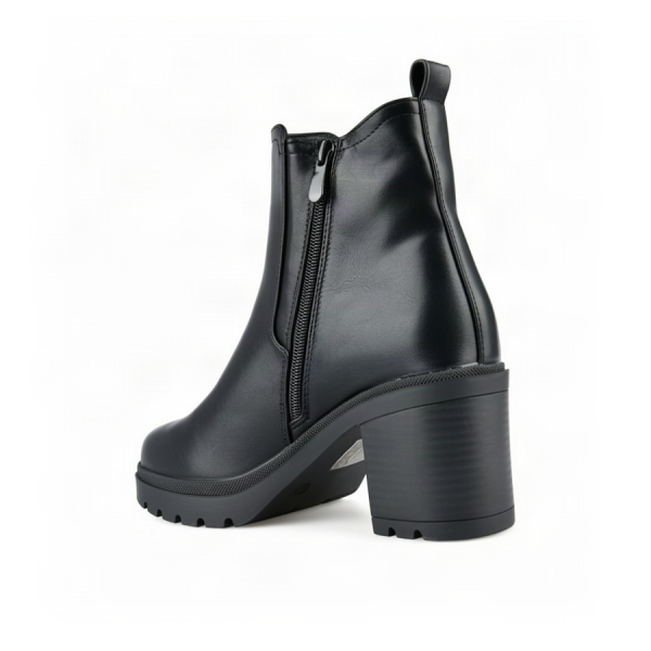 botine damă piele ecologică negru 0162804