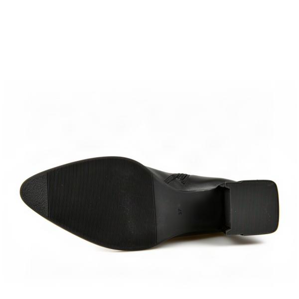 lady's boots genuin leather black 0162649