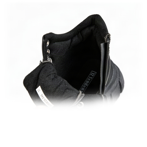 botine damă piele ecologică/textil negru 0163383