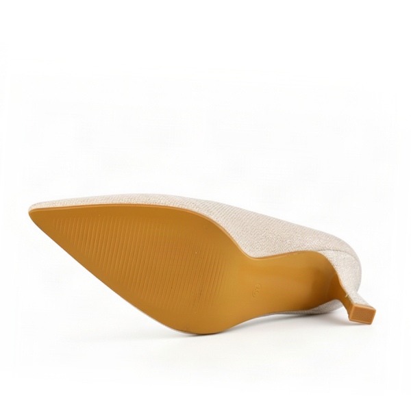 lady's shoes synthetic leather gold 0162995