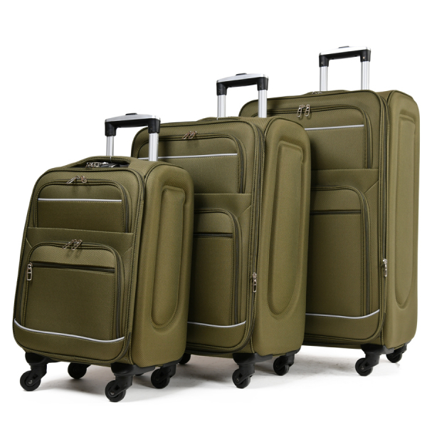 big suitcase textile green 0163728