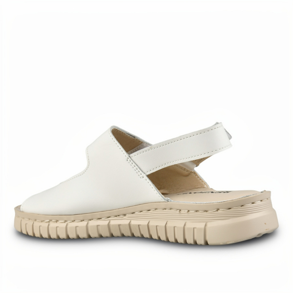 sandale damă piele naturală alb 0162040