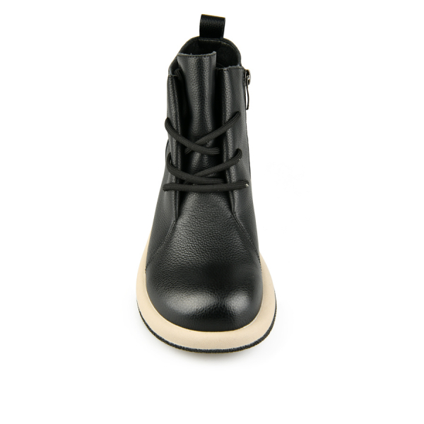 botine damă piele naturală negru 0162884