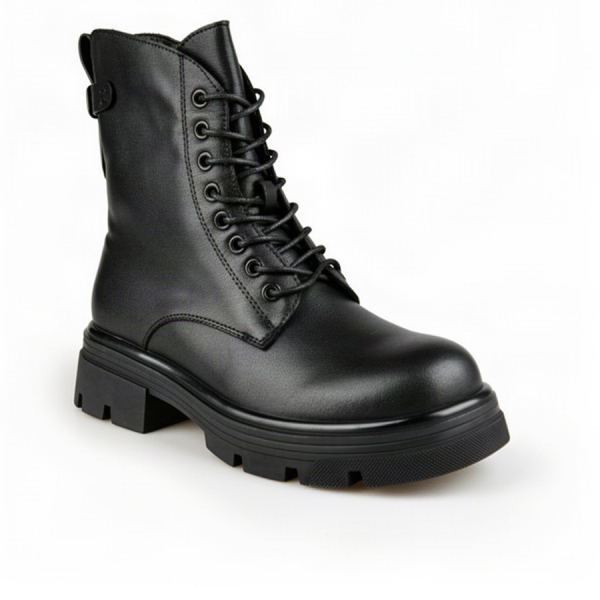 lady's boots genuin leather black 0162665