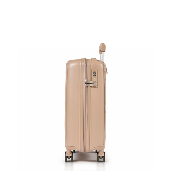 small suitcase polypropylene light brown 0161586