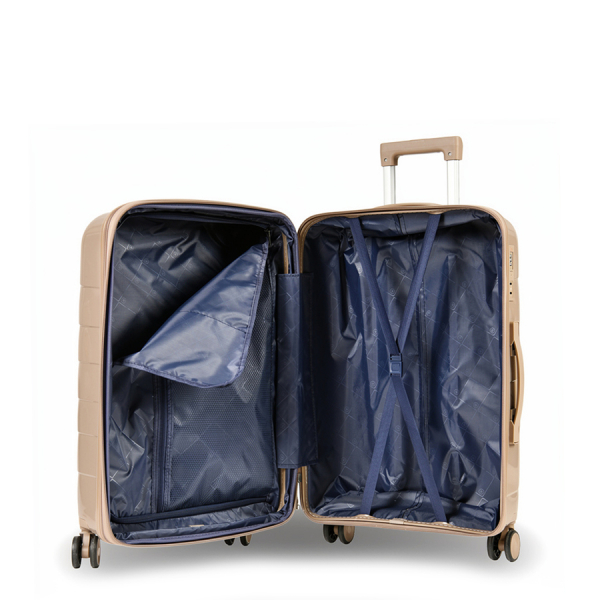 small suitcase polypropylene light brown 0161595