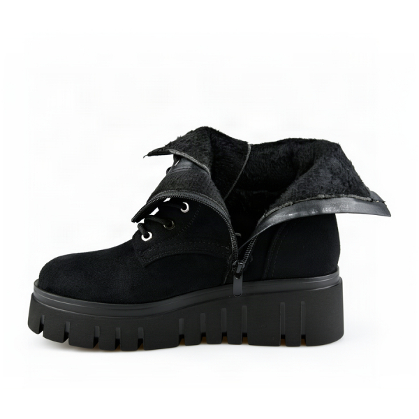 lady's boots textiles black 0162456