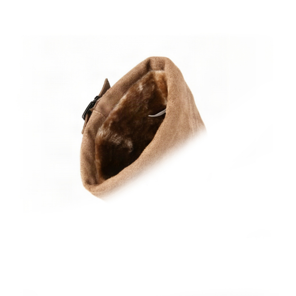 botine damă textil maro deschis 0163235