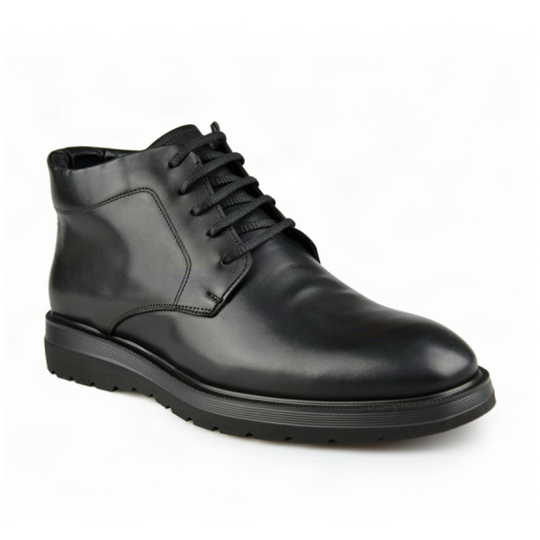 botine bărbați piele naturală negru 0164068